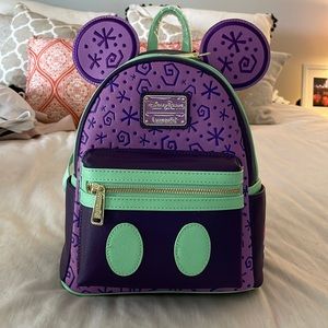 Loungefly Disney Parks Mickey Mouse Main Attraction Tea Cups Back Pack